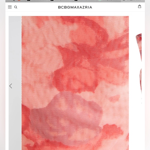 BCBGMAXAZRIA COLETTE TULLE CROP TOP & SKIRT - Picture 4 of 10